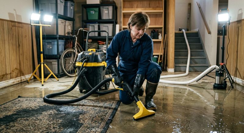 Basement Water Extraction in Scottsdale, AZ
