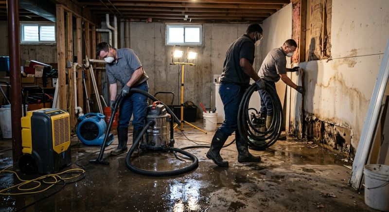 Basement Water Removal in Napa, CA