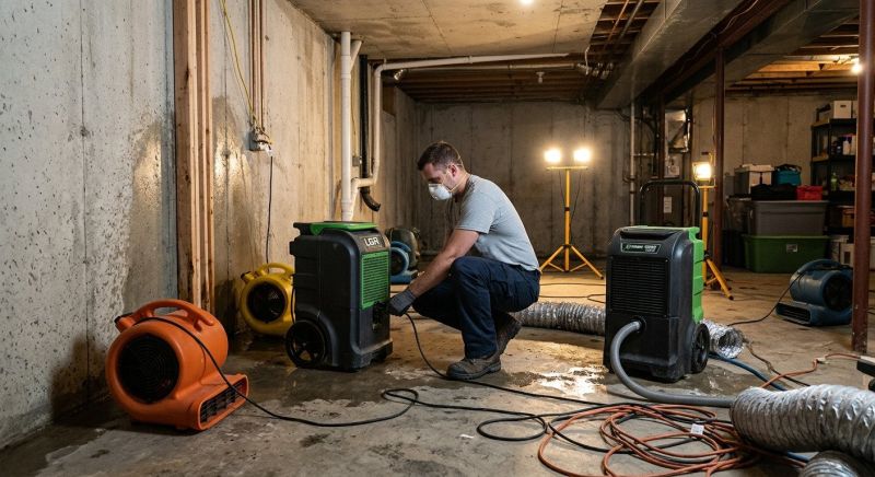 Basement Drying in Santa Rosa, CA