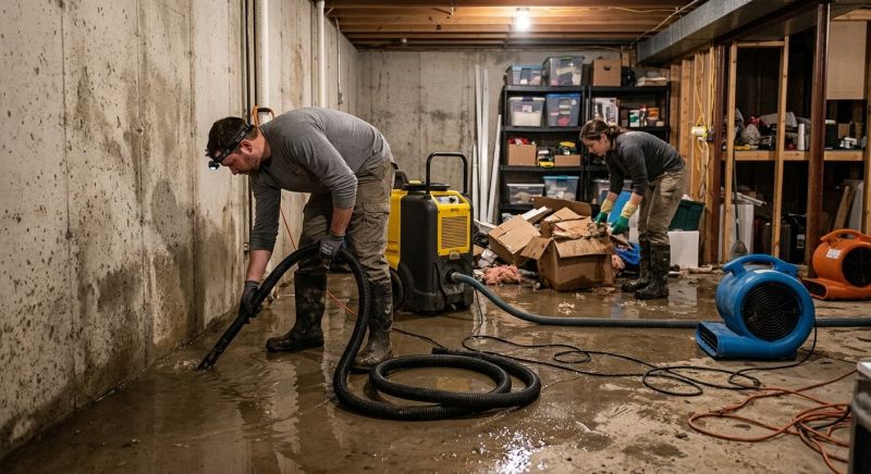 Basement Water Cleanup in Santa Rosa, CA