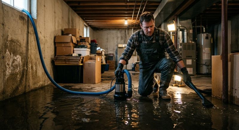 Basement Water Extraction in Napa, CA