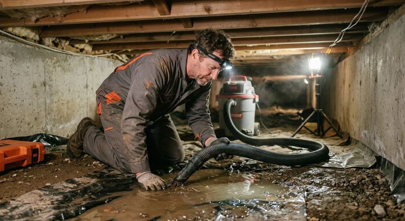 Crawlspace Water Removal in Santa Rosa, CA