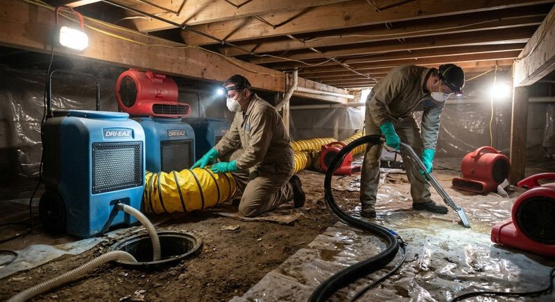 Crawlspace Water Restoration in Napa, CA